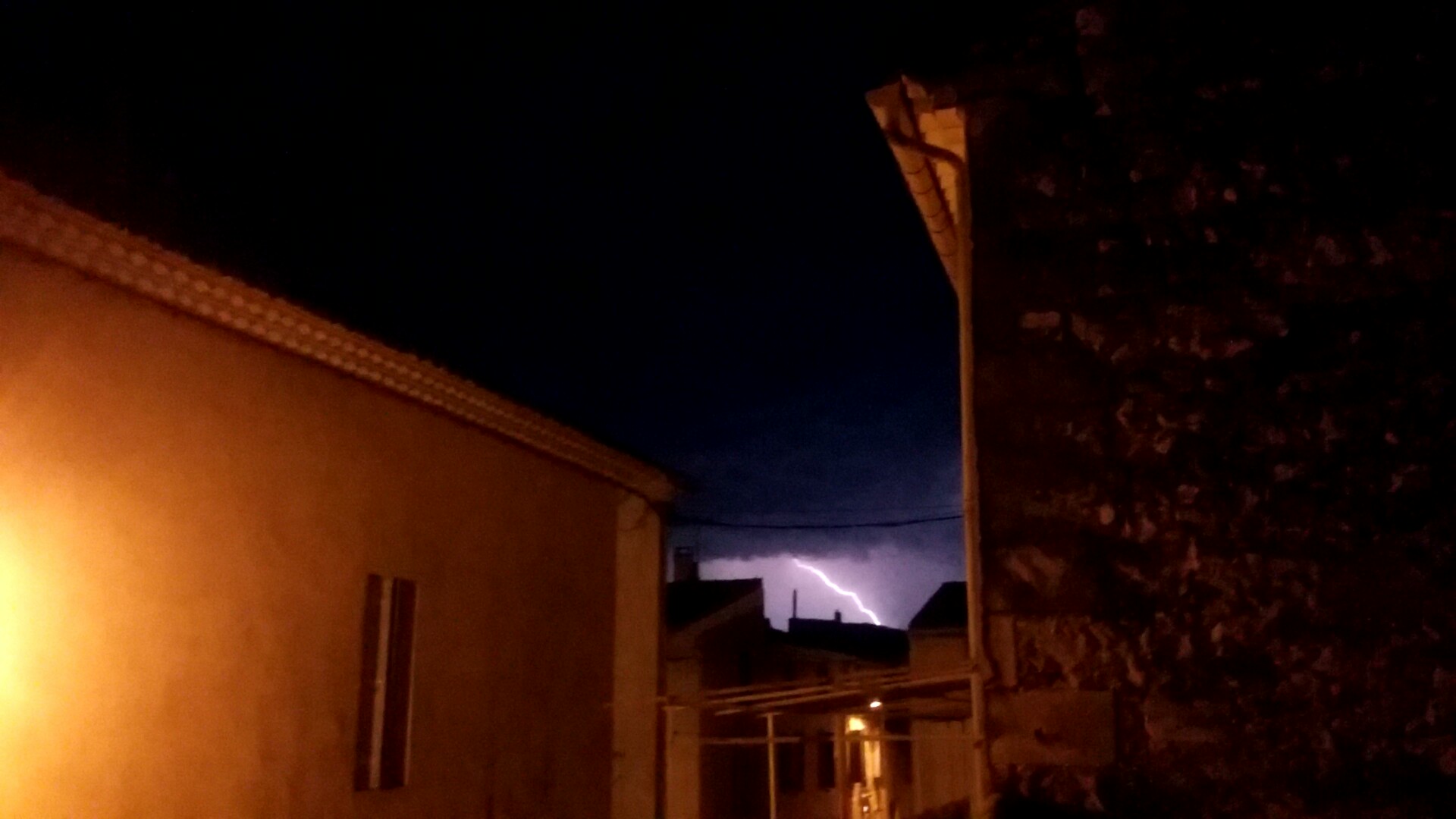 PHOTOS DES ORAGES DU 5 ET 7.08.2018. Avec Dimitri Paquier , Vanessa Lagnau Paquier