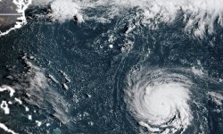 Le 12.09.2018:La population fuit la cote est américaine menacée par l'ouragan Florence