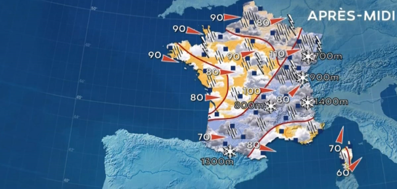 Météo : la tempête Isaias a traversé la France, 129 km/h sur les Vosges, des TGV supprimés dans l'Est